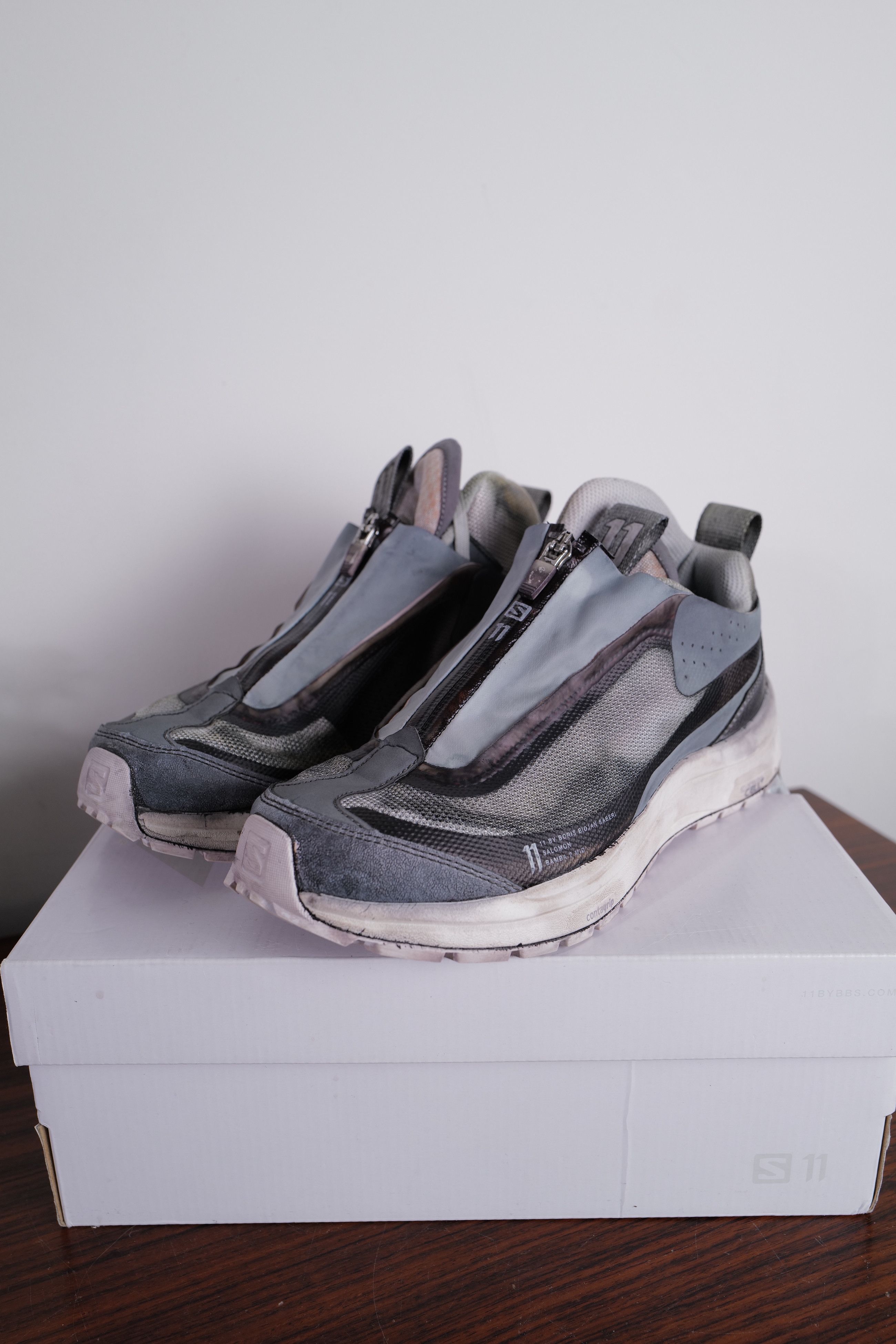 Boris Bidjan Saberi WHITE-PATINA GREY Size US 8.5 / IT 38.5 - 20 Thumbnail