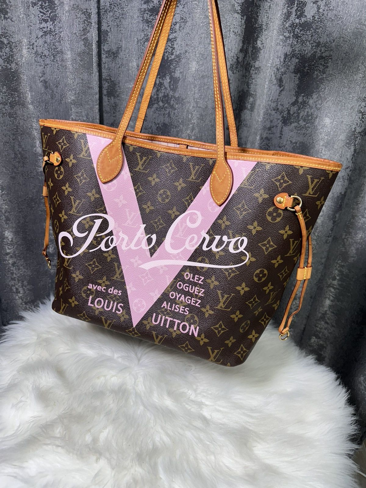 Designer × Louis Vuitton Louis Vuitton LIMITED EDITION V Neverfull bag ballerine rose Size ONE SIZE - 19 Thumbnail