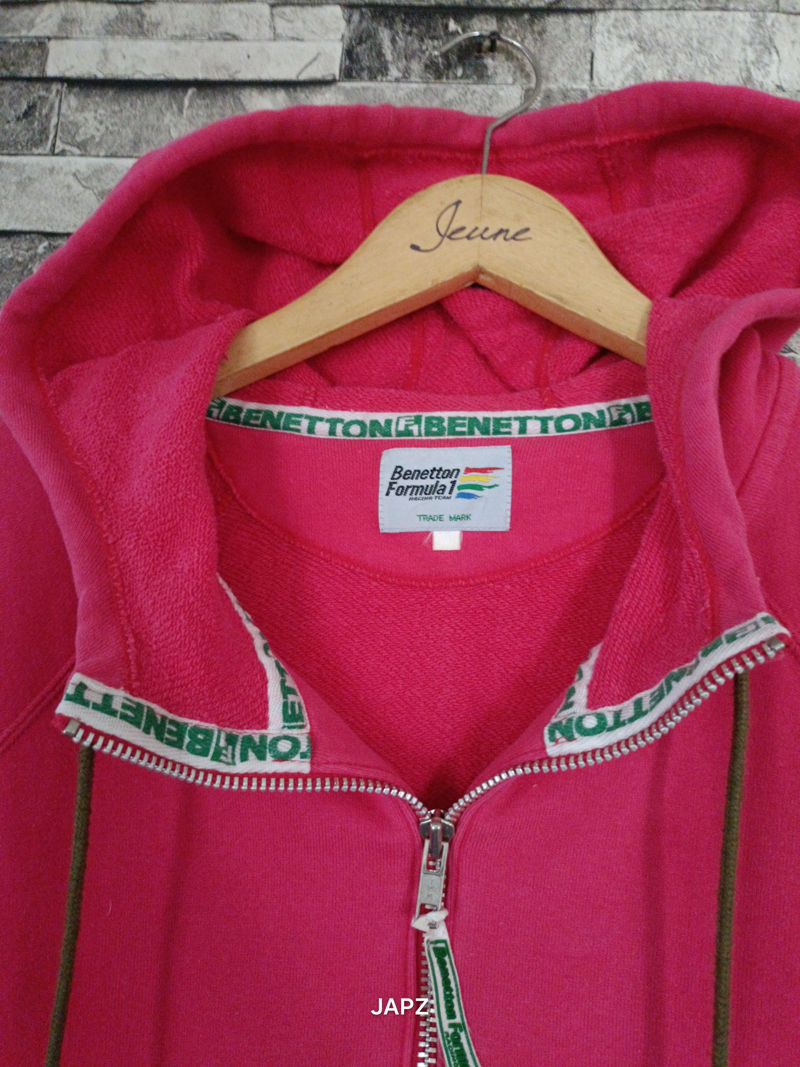 Benetton Vintage 90s benetton formula 1 racing team hoodie Size M / US 6-8 / IT 42-44 - 7 Thumbnail