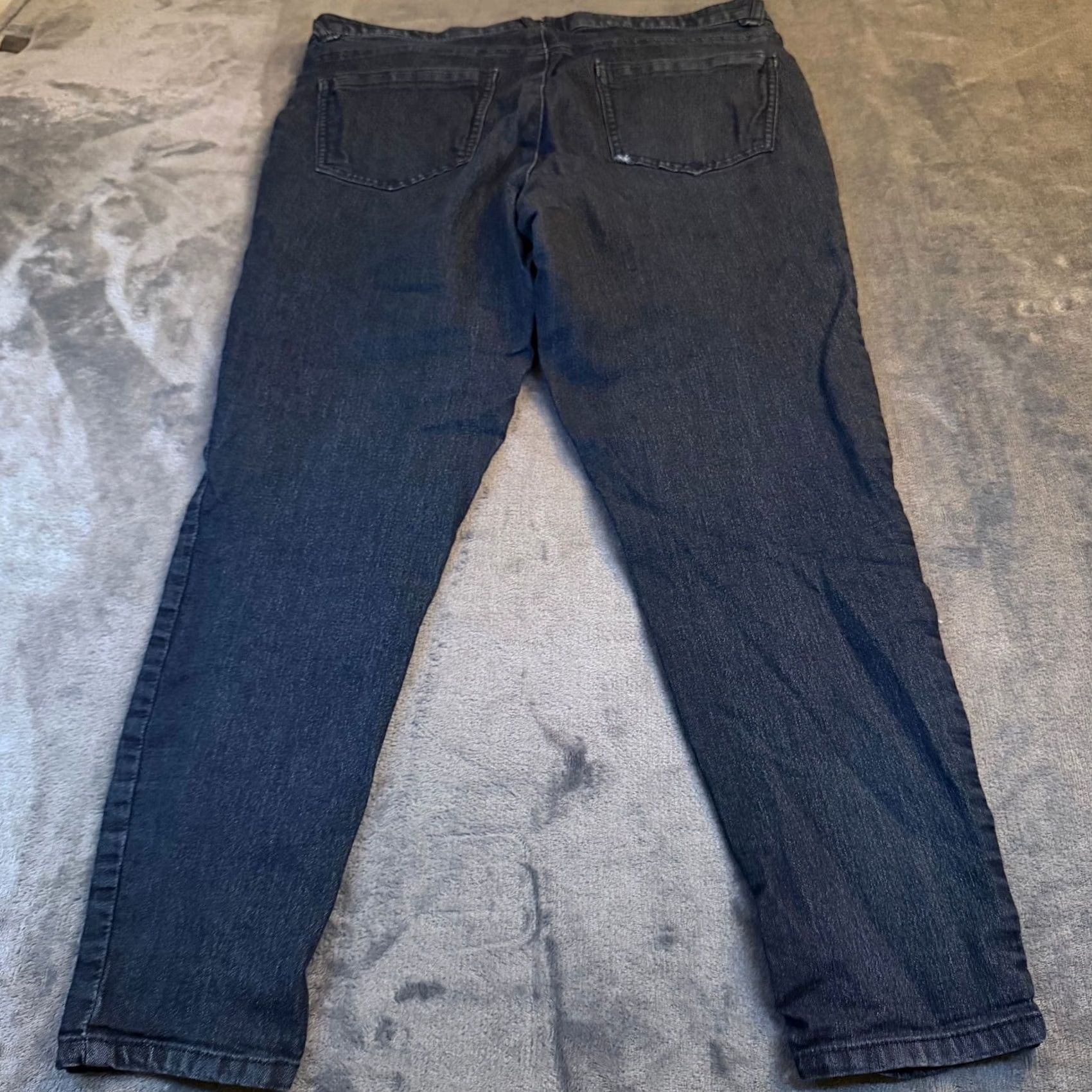 Vintage VINTAGE DEMOCRACY Jeans Dark Wash Stretch 14 Women 35x26" Denim Spandex Polyester Cotton Blend Jegging 5-Pocket High Rise Womens Size 36" / US 14 / IT 50 - 4 Thumbnail