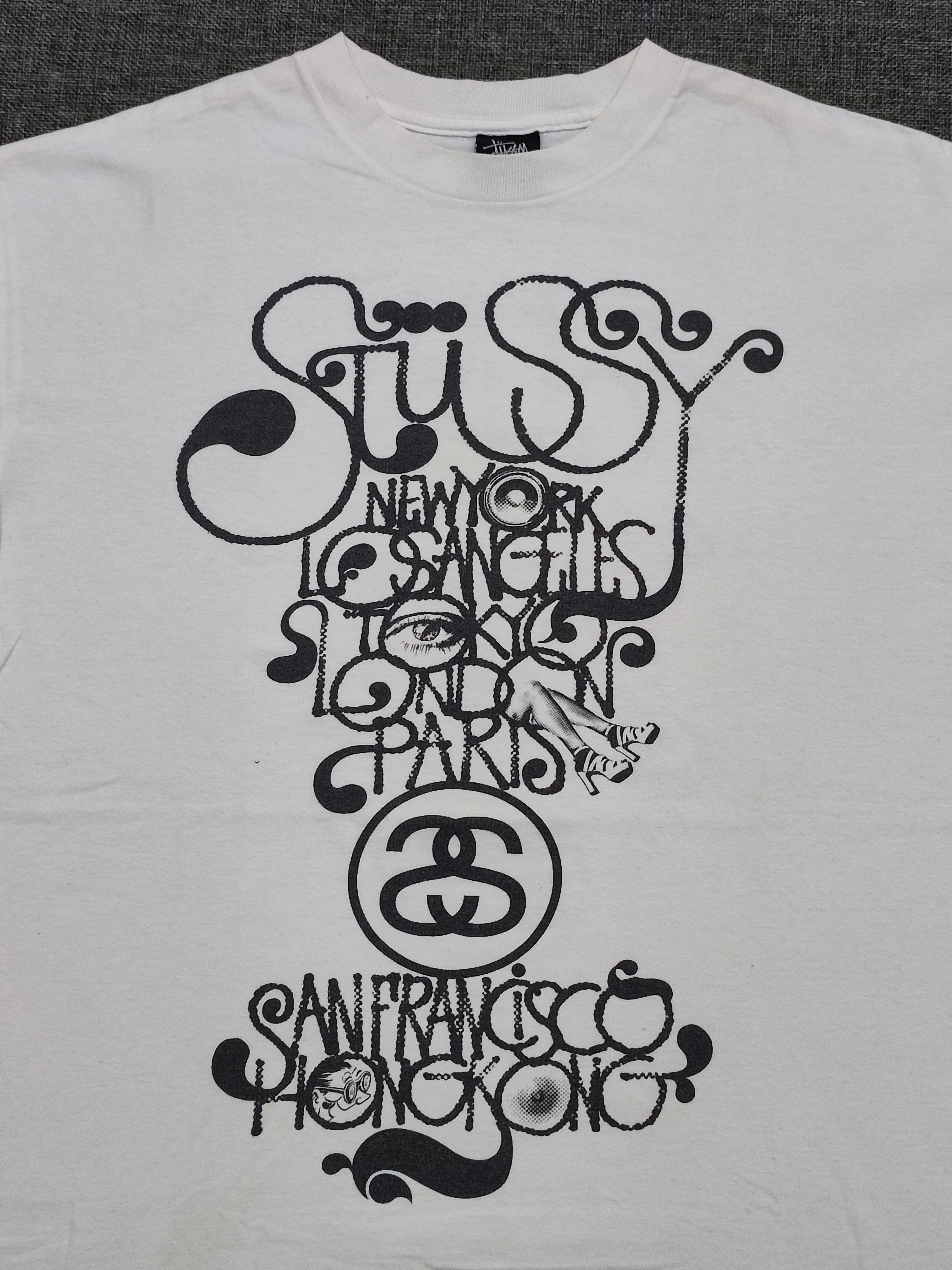 Stussy × Vintage Stussy x Brent Rollins World Tour Tee Size US L / EU 52-54 / 3 - 8 Thumbnail