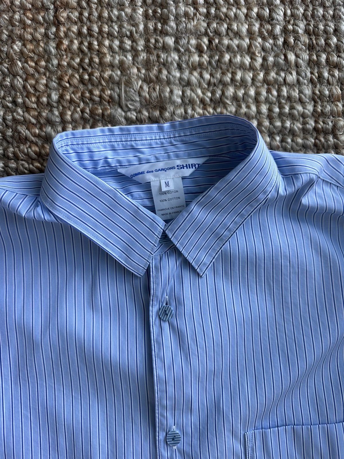 Comme des Garcons SHIRT Comme des Garcons striped button down shirt Size US S / EU 44-46 / 1 - 2 Thumbnail