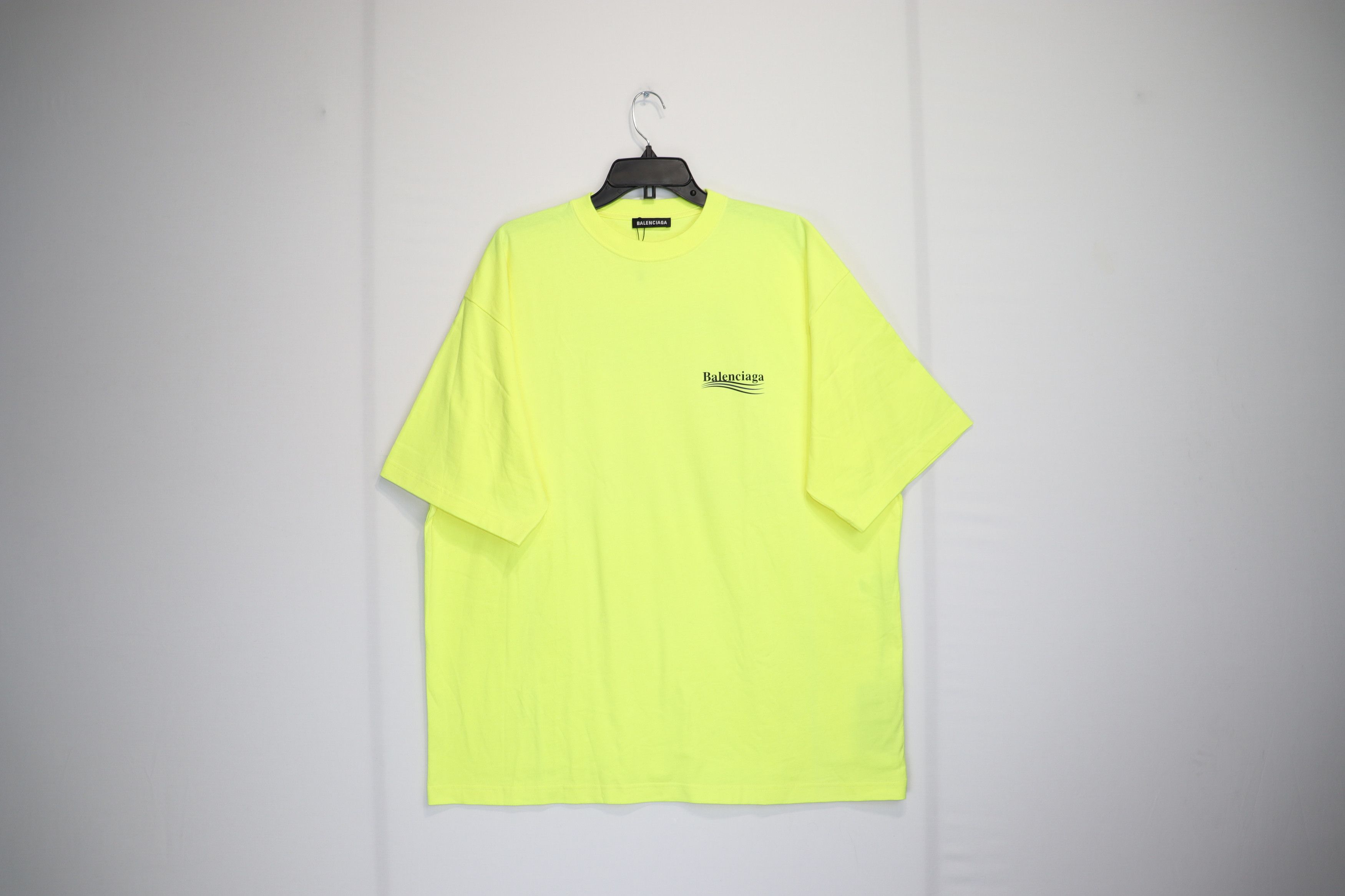 image of Balenciaga O1Rshd1 Campaign Logo T-Shirt Ss In Yellow, Men's (Size XL)