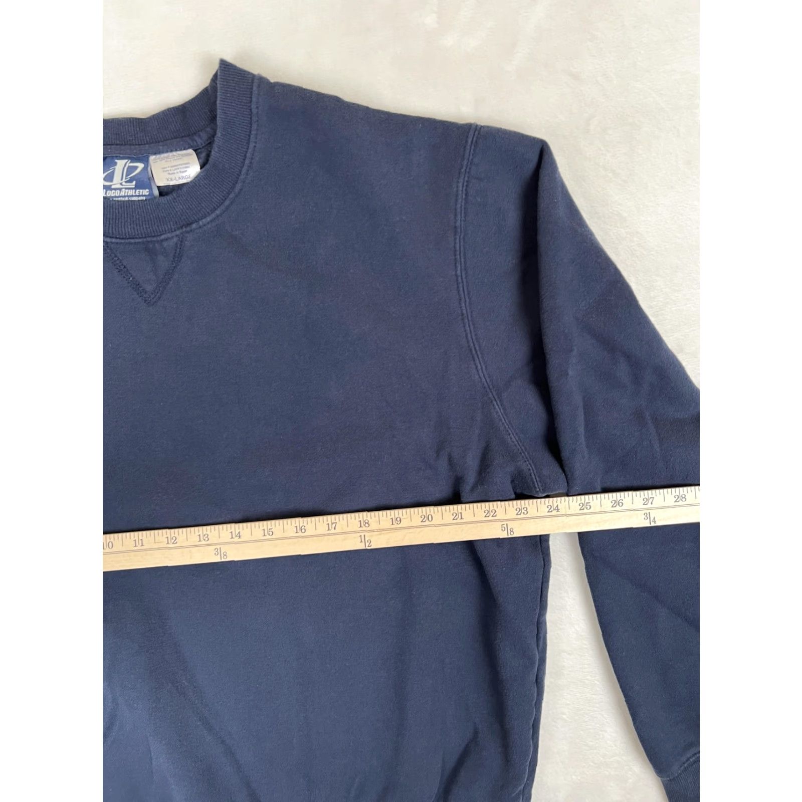 Logo Athletic VINTAGE Logo Athletic Sweatshirt Mens 2XL Navy Blue Crewneck Pullover 90s Classic Vintage Style Shirts Size US XXL / EU 58 / 5 - 5 Thumbnail