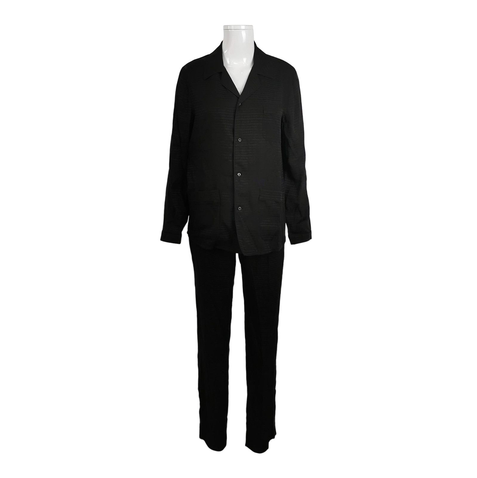 Prada Prada Black Long Sleeve Button-Up Set 0089 Size XS / US 0-2 / IT 36-38 - 1 Thumbnail