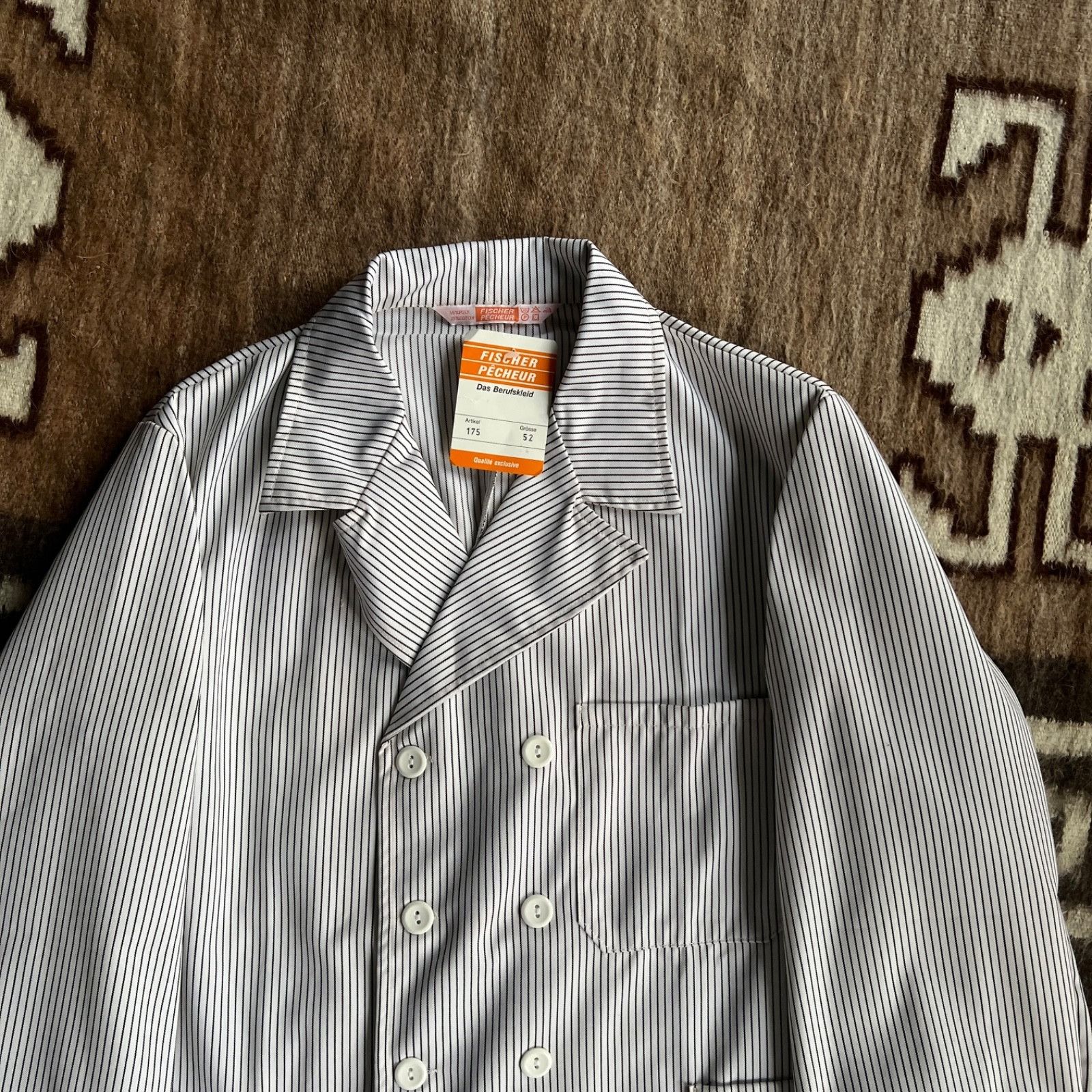 Vintage Vintage French Work Jacket HBT Stripe Chore Coat 9740AC Size US L / EU 52-54 / 3 - 2 Thumbnail