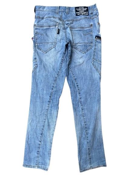 Japanese Brand BURTLE CARGO BONDAGE JEANS Size US 34 / EU 50 - 3 Thumbnail