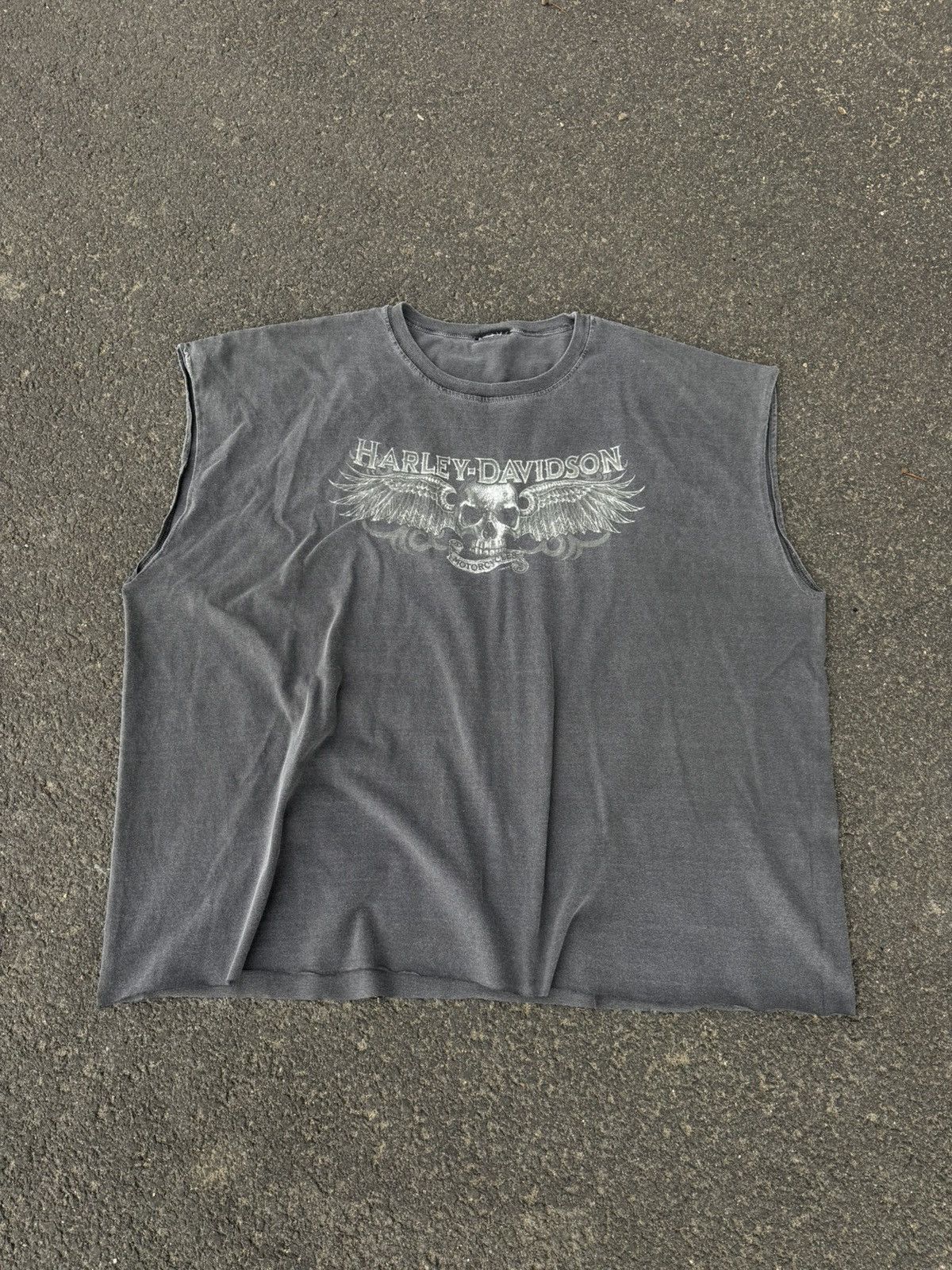Harley Davidson Harley Davidson 00s sleeveless washed faded tshirt oversized Size US XXL / EU 58 / 5 - 7 Thumbnail