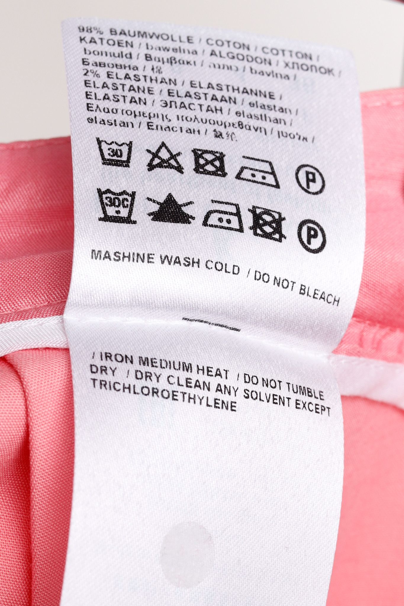 Luisa Cerano Luisa Cerano Pink Cotton Cropped Trousers Size 27" / US 4 / IT 40 - 9 Thumbnail