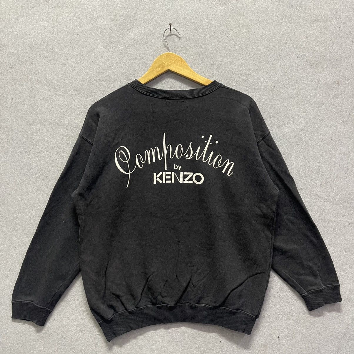 Composition by Kenzo Vintage 1980s–1990s Composition Kenzo Script Logo Sweatshirt Size US M / EU 48-50 / 2 - 1 Thumbnail
