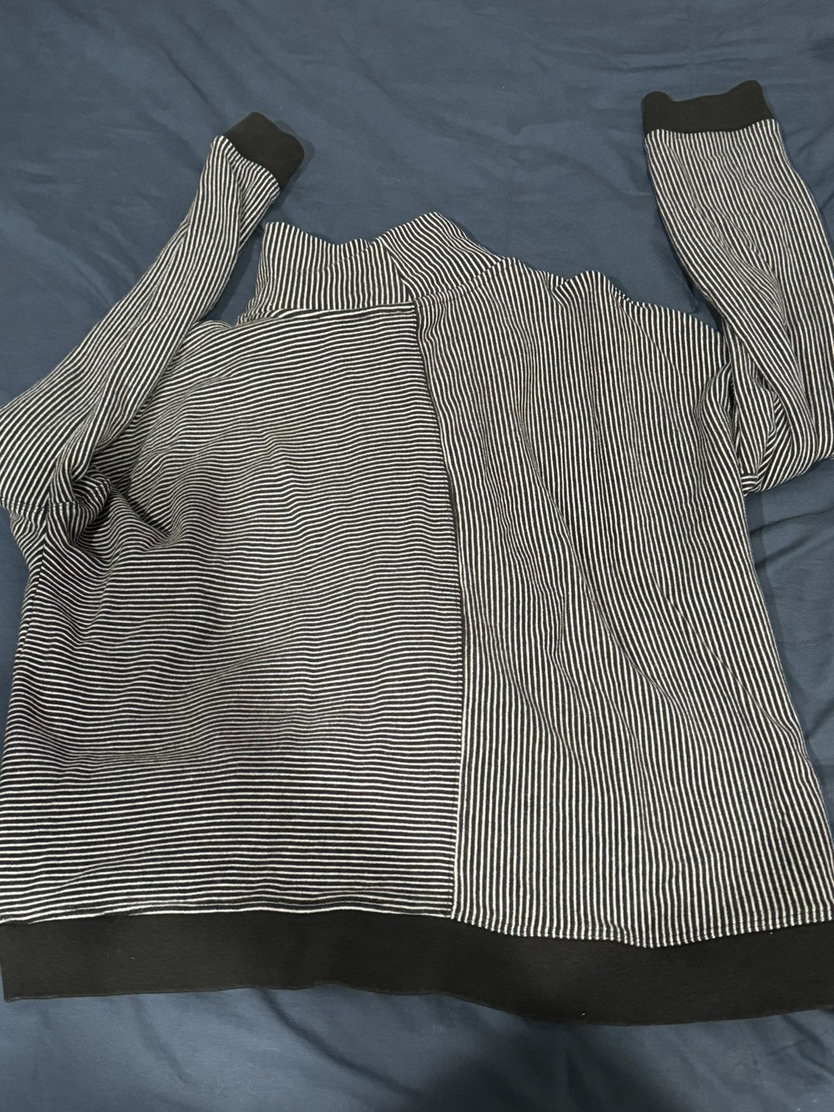 DKNY DKNY Sport Turtleneck Sweater Black & White Mercer Striped Size L / US 10 / IT 46 - 5 Thumbnail