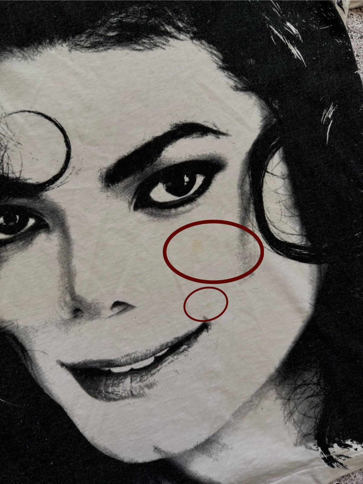 Band Tees × Michael Jackson Vintage 1992 Michael Jackson King Of Pop Tour Eyes T-Shirt Size US XL / EU 56 / 4 - 11 Thumbnail