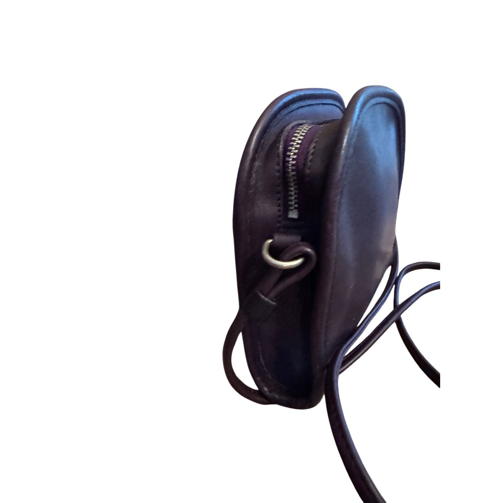 Coach RARE Vintage Coach Abbie Zip Crossbody – Dark Purple Leather Size ONE SIZE - 6 Thumbnail