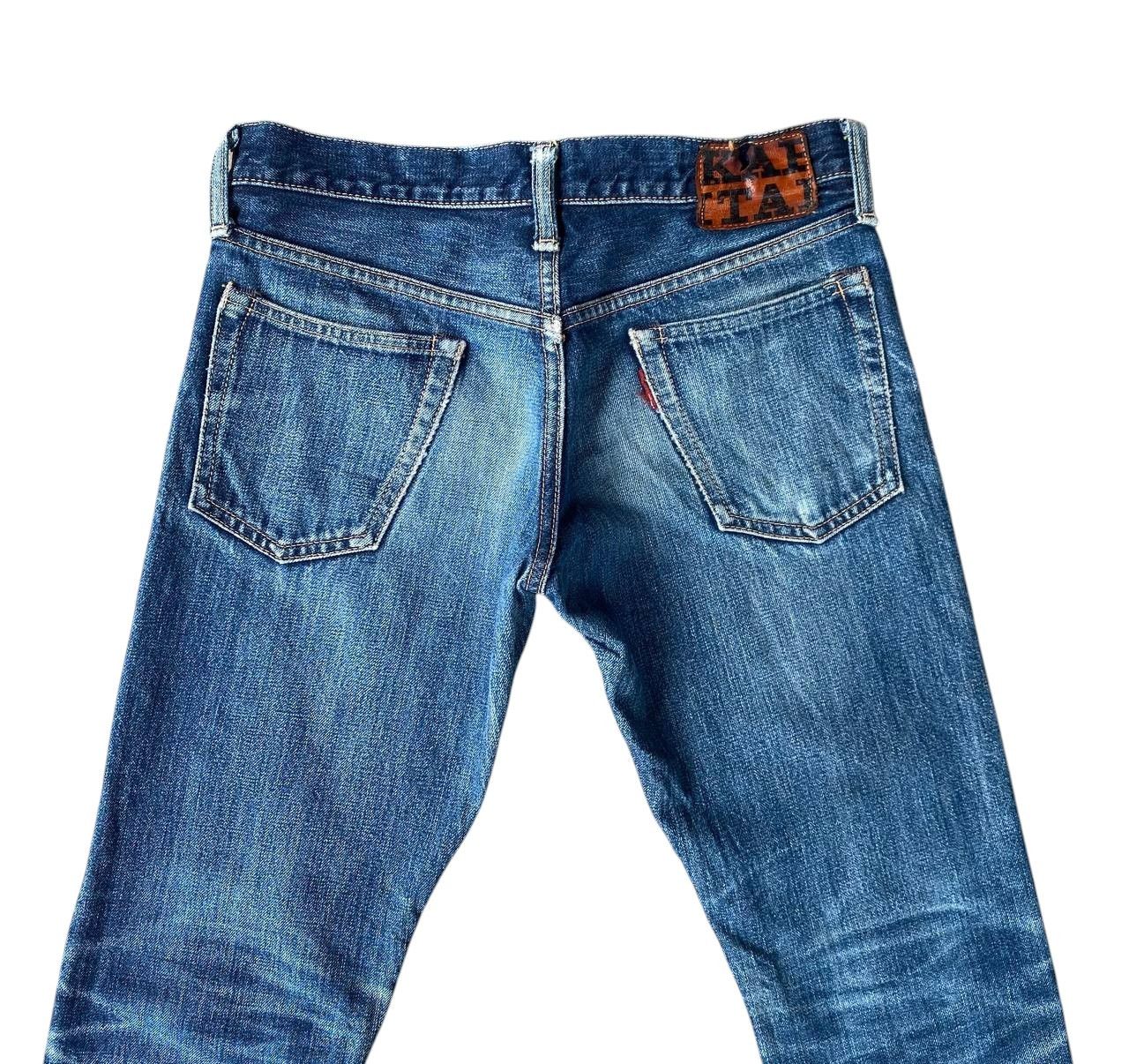 Kapital VINTAGE KAPITAL BY KIRO HIRATA FADED BLUE LOWRISE SLIMFIT Size US 28 / EU 44 - 5 Thumbnail