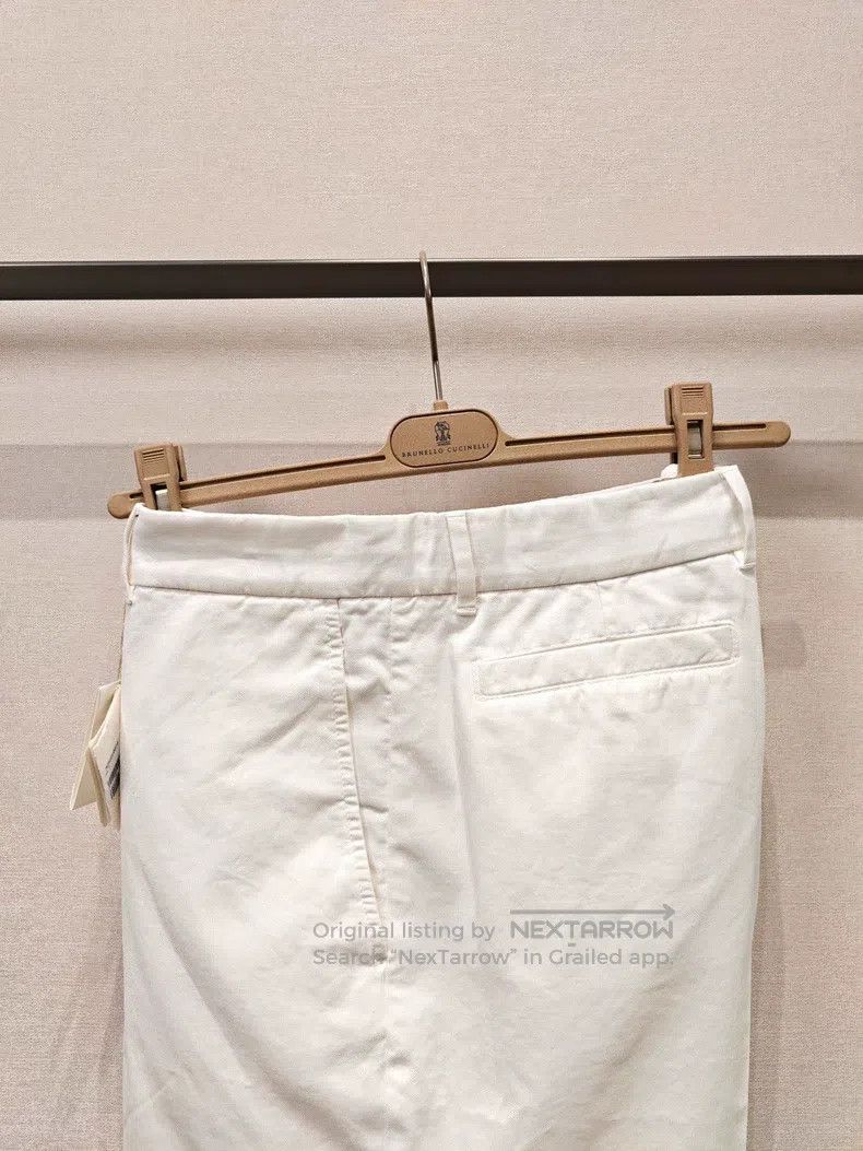 Brunello Cucinelli Brunello Cucinelli White shorts Size US 36 / EU 52 - 9 Thumbnail