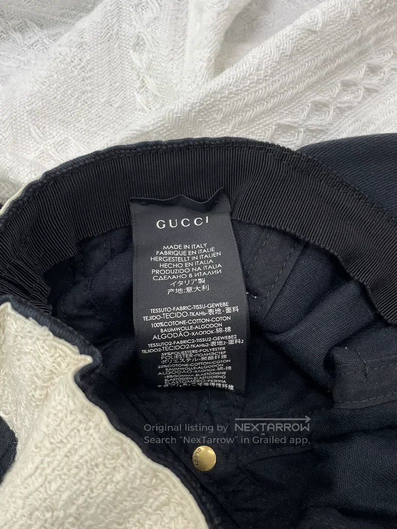 Gucci Gucci SizeM Baseball cap with large letter logo Size ONE SIZE - 6 Thumbnail