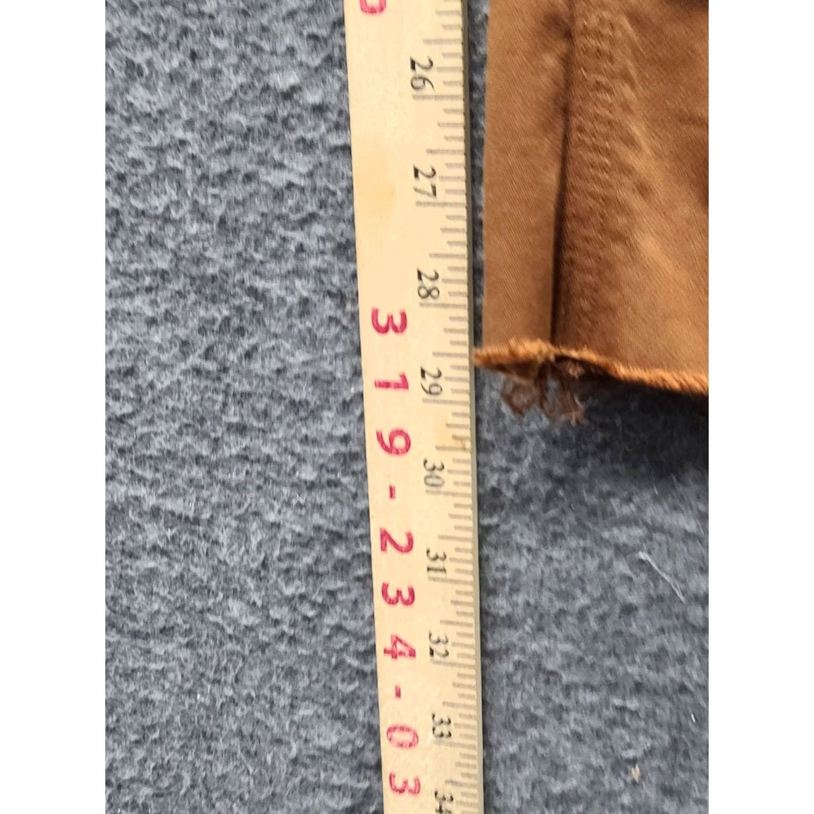 Vintage DU/ER Pants Mens 28x29 Relaxed Fit Tapered Leg Chino Twill Brown with Pockets Size US 28 / EU 44 - 6 Thumbnail