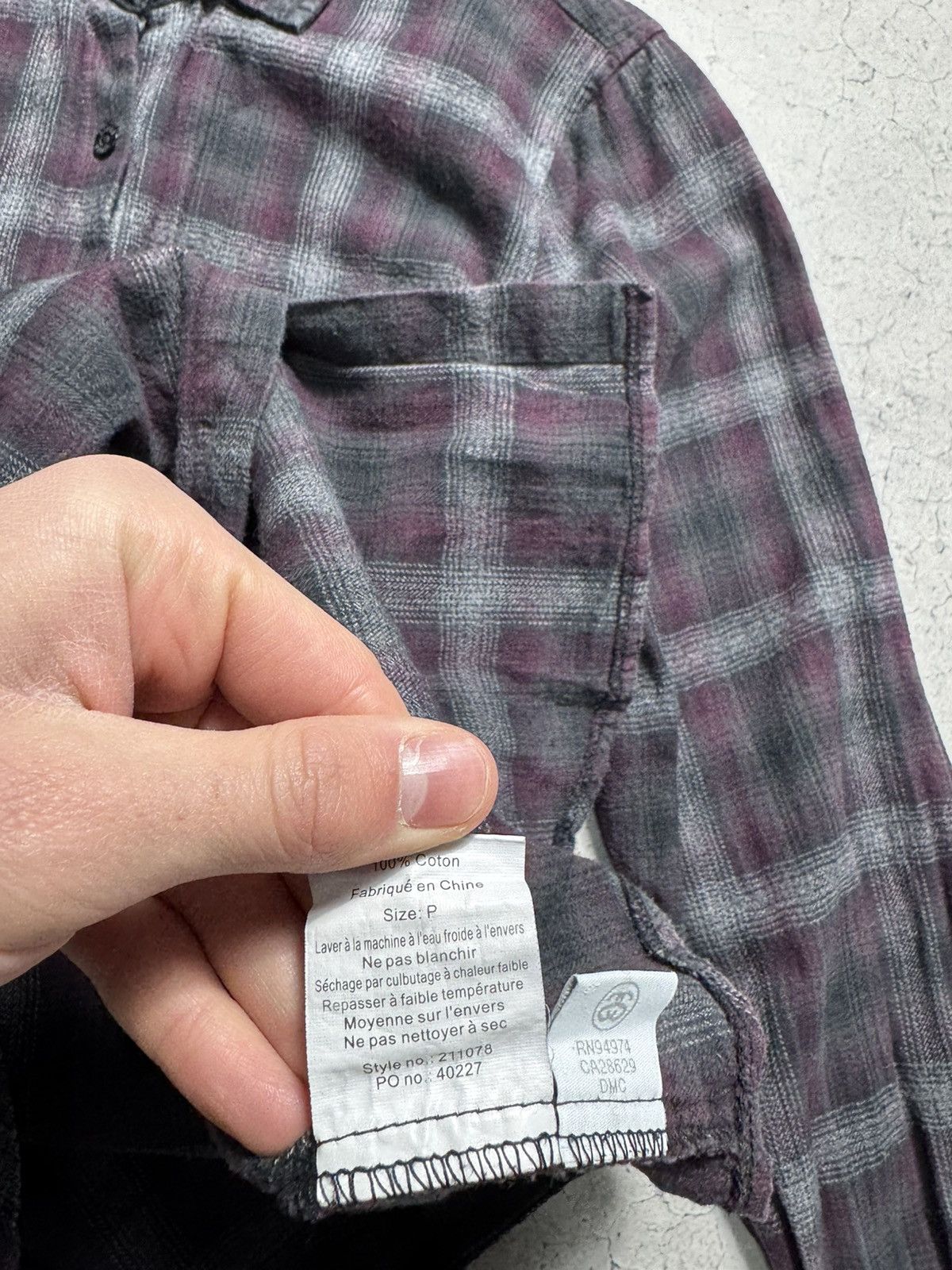 Stussy Stussy Vintage Flannel Shirt Big Logo Size S Size US S / EU 44-46 / 1 - 8 Thumbnail