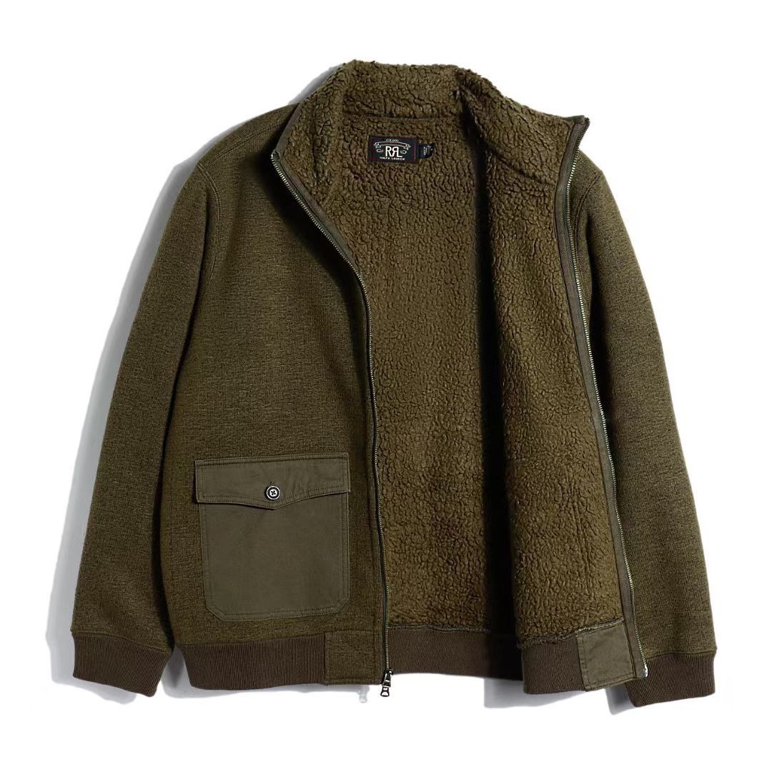 RRL Ralph Lauren RRL Full zip Wool Blend Sherpa Fleece Jacket Size US XL / EU 56 / 4 - 1 Thumbnail