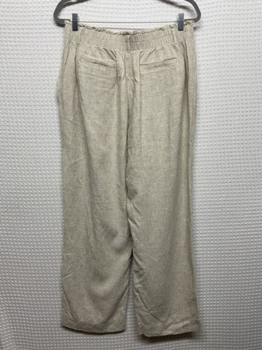 Other NWT Briggs Paper Bag Pleated Lagenlook WideLeg Pants Women L Size 32" / US 10 / IT 46 - 8 Thumbnail