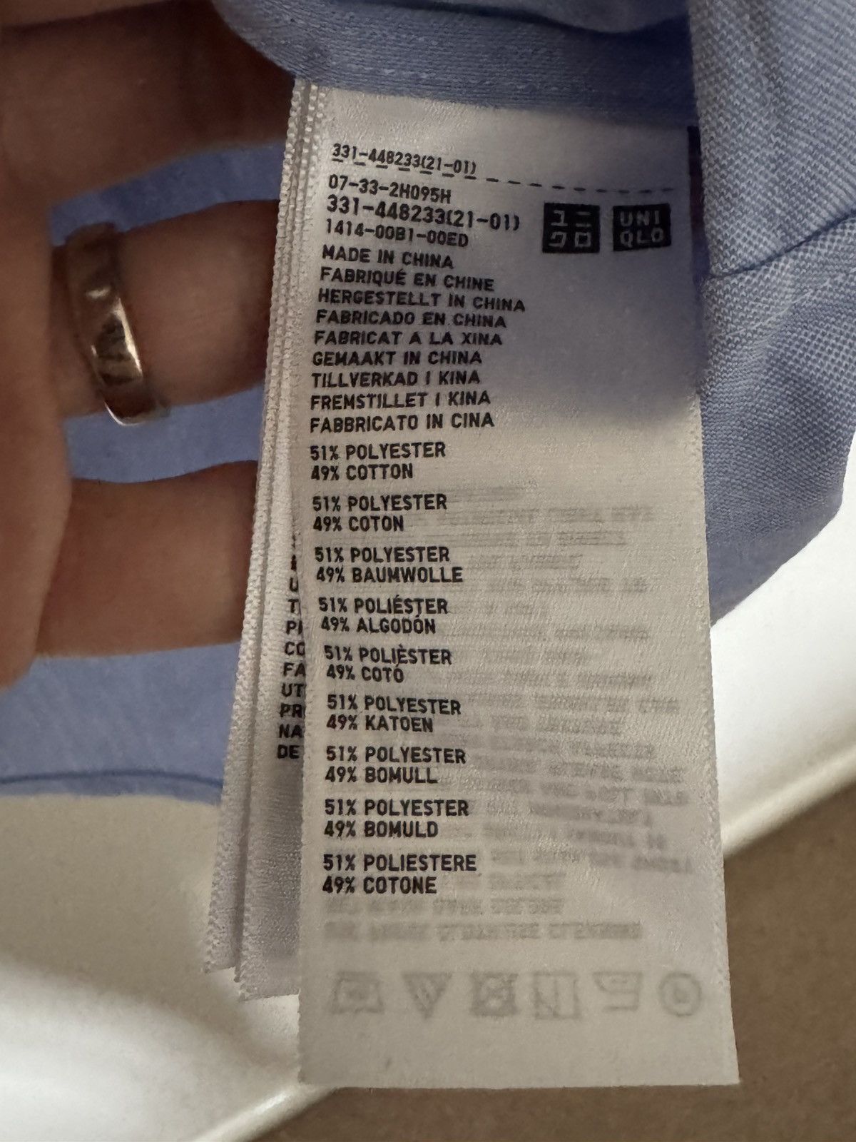 Uniqlo Blue button down shirt Size US S / EU 44-46 / 1 - 3 Thumbnail