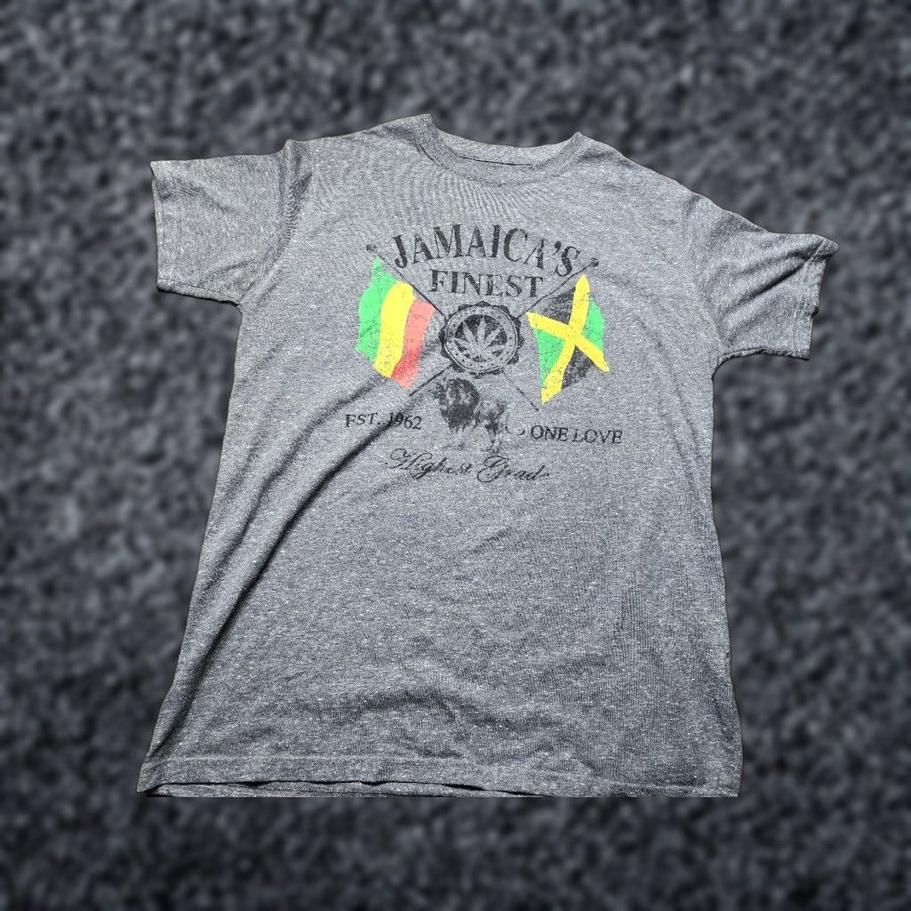 Vintage VINTAGE Surf Classics T-Shirt Adult Large Gray Jamaica One Love Island Short Sleeve Crew Neck Mens Size US L / EU 52-54 / 3 - 1 Thumbnail