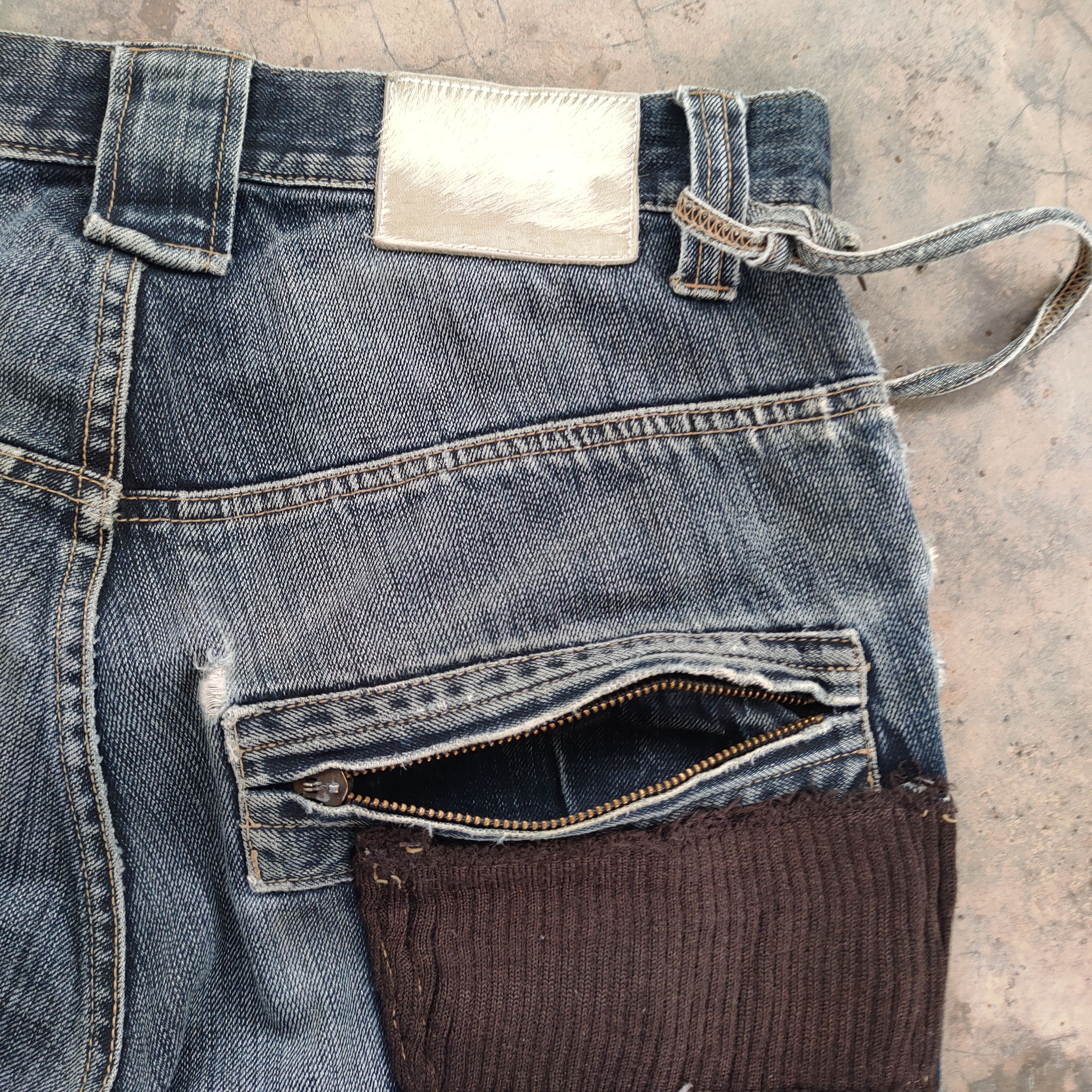 PPFM VINTAGE PPFM FADED RIPPED BONDAGE DENIM JEANS PANTS Size US 33 - 13 Thumbnail