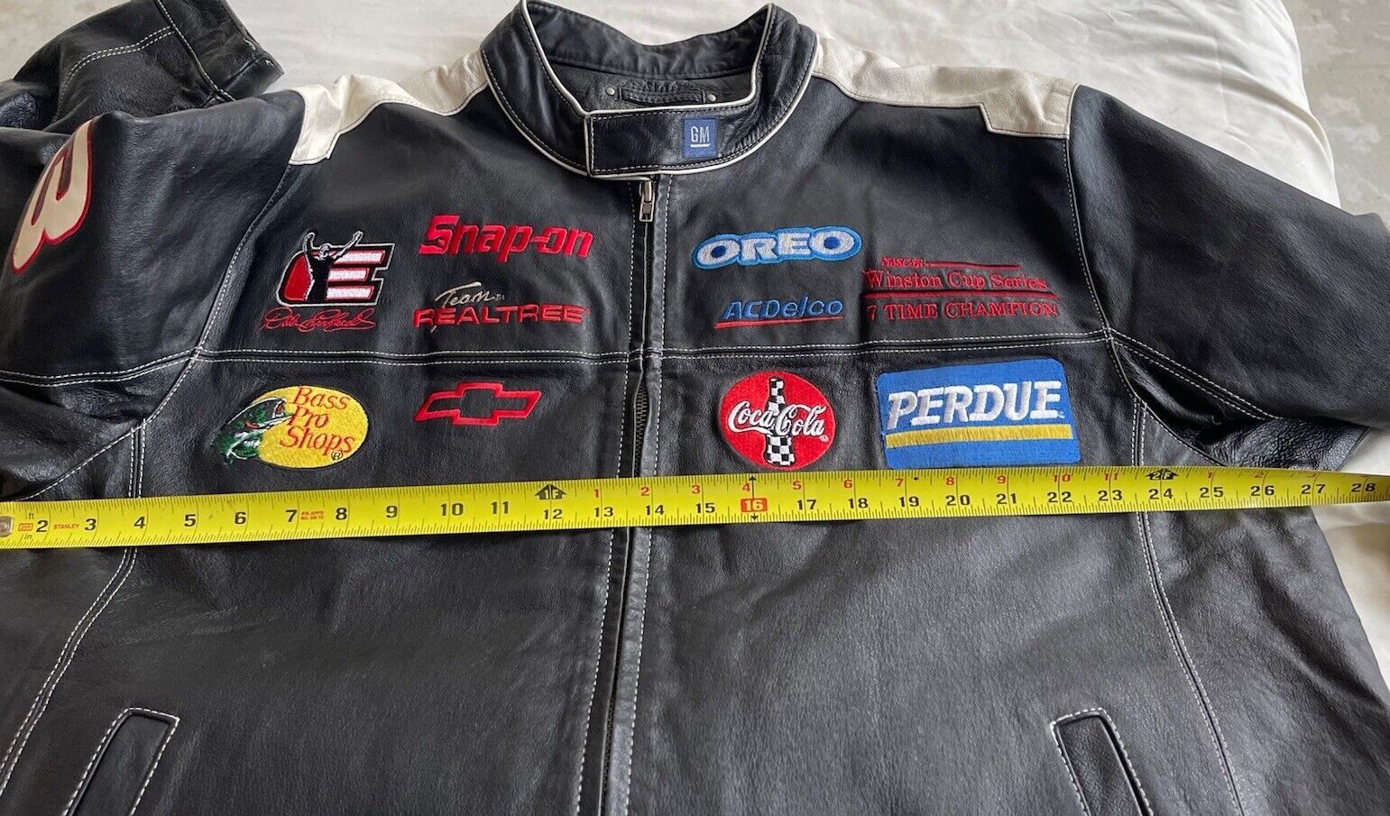 NASCAR × Wilsons Leather Vintage Wilson’s NASCAR Dale Earnhardt Sr. Leather Jacket 2X Size US XXL / EU 58 / 5 - 8 Thumbnail