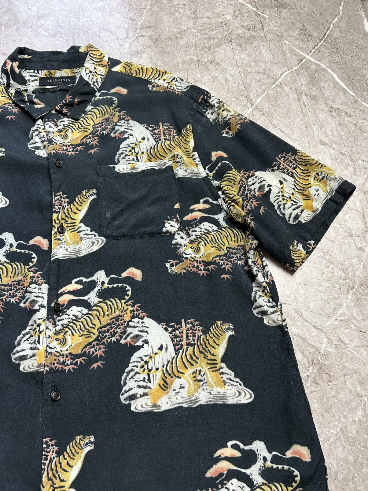 Allsaints Allsaints Tiger crazy Hawaiian shirt Size US XL / EU 56 / 4 - 3 Thumbnail