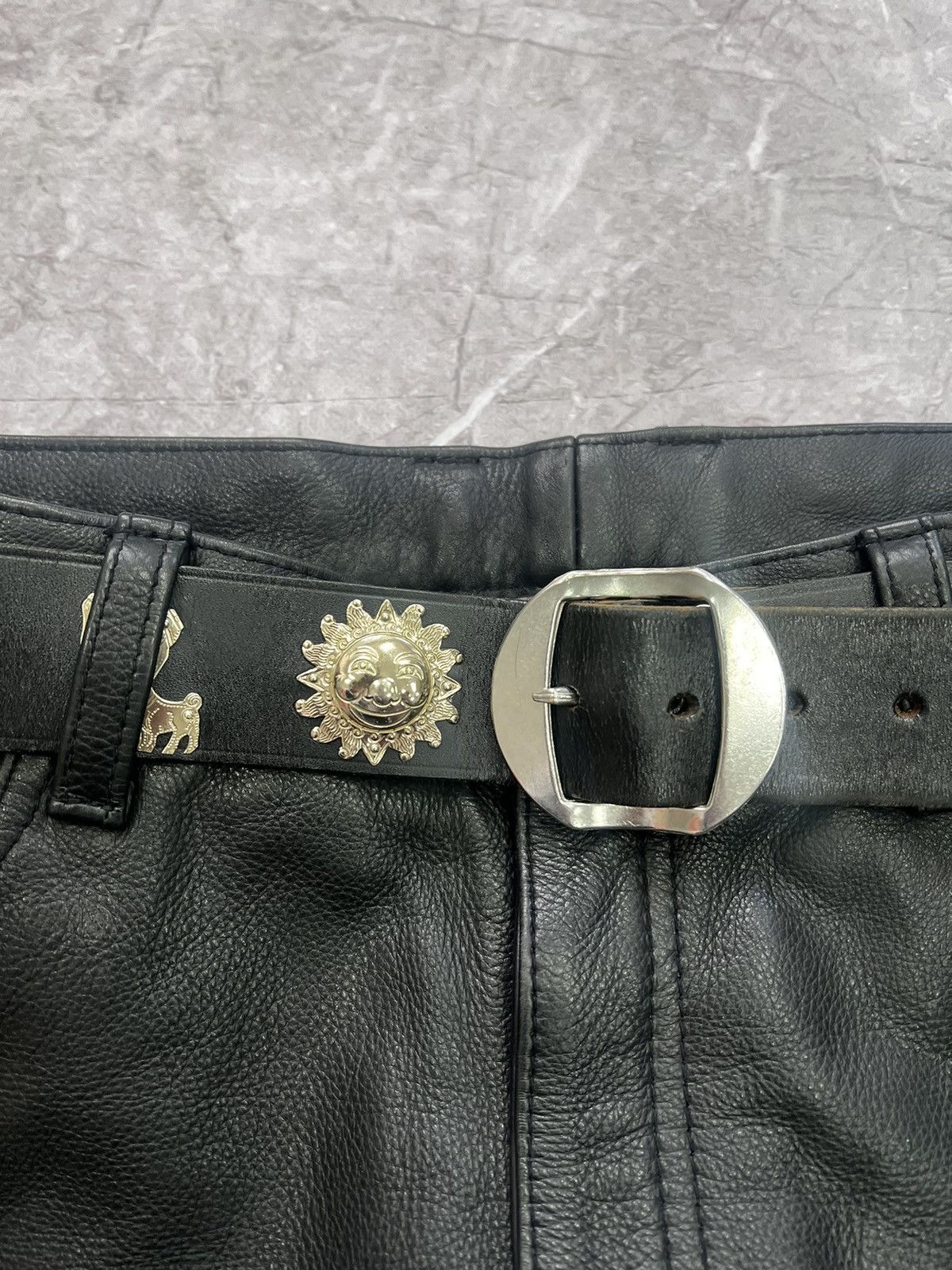 Vintage SALE✅✅Super STUDDED BELT *Kapital Style LEATHER Y2K Size ONE SIZE - 10 Thumbnail