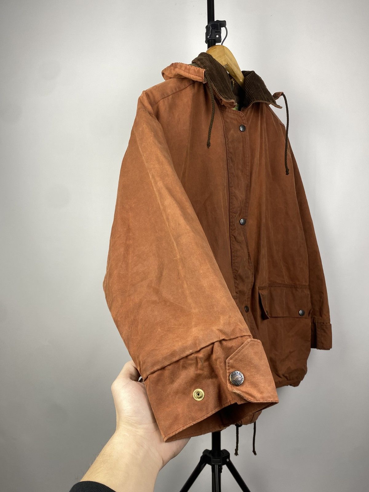 Barbour × Vintage Vintage 90s Outdoor Wear Oxford waxed London jacket Size US M / EU 48-50 / 2 - 2 Thumbnail