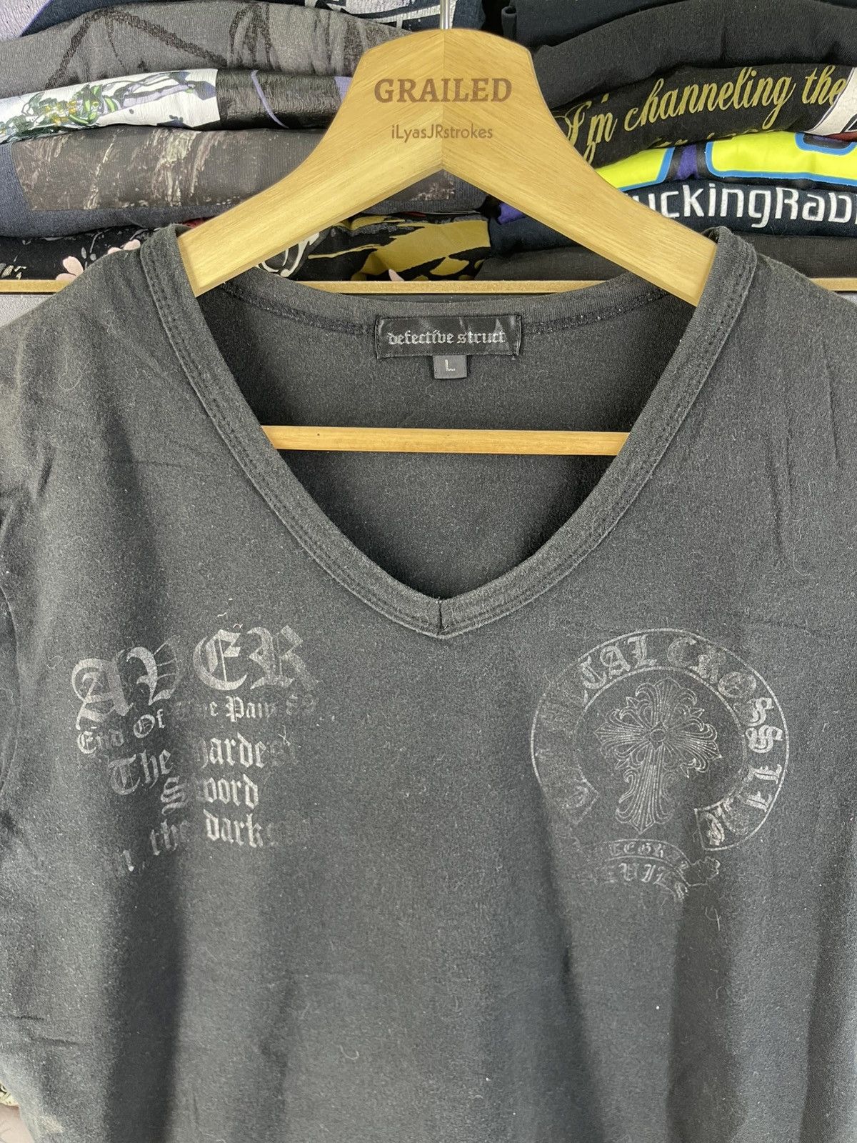 Defective Struct Vintage Defective Struct Design Chrome Hearts Shirt Tee Size US L / EU 52-54 / 3 - 16 Thumbnail