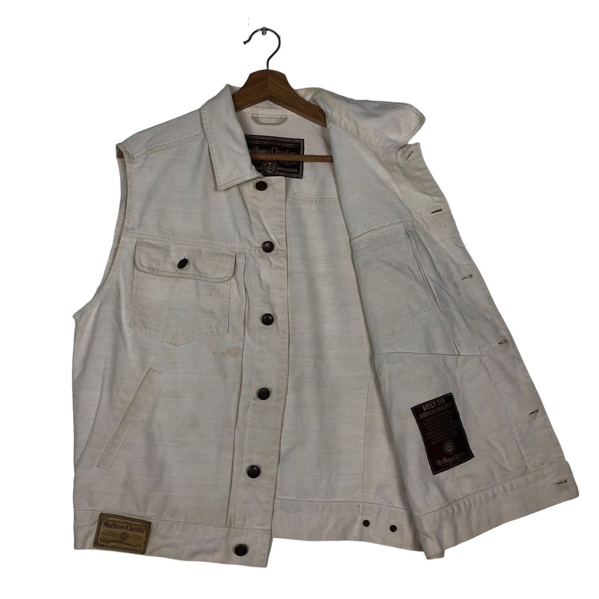 Japanese Brand 🔥Vtg Utility Vest Jacket Marlboro Classic Size US L / EU 52-54 / 3 - 9 Thumbnail