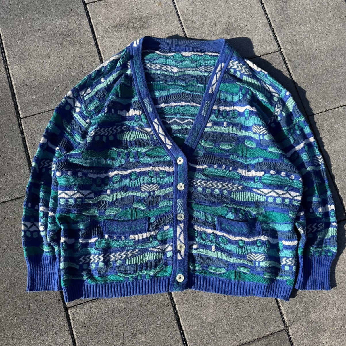 Coogi × Vintage Vintage Cardigan Cable Knit Coogi Style Australian Knit Boxy Size US L / EU 52-54 / 3 - 11 Thumbnail