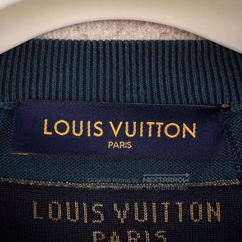 Louis Vuitton Louis Vuitton FW22 Piper logo graphic knit crew neck short Size US M / EU 48-50 / 2 - 4 Thumbnail