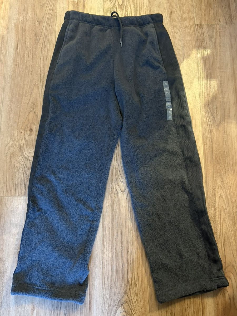 Needles × Uniqlo NEW UNIQLO X Needles Grey Gray Fleece Wide Pants Size M Size US 32 / EU 48 - 1 Thumbnail
