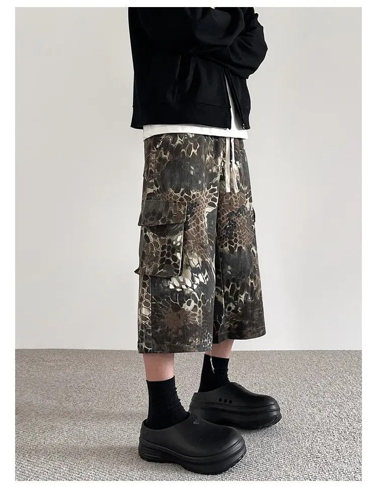 Japanese Brand × Jean Baggy Camo Shorts Size US 30 / EU 46 - 2 Thumbnail