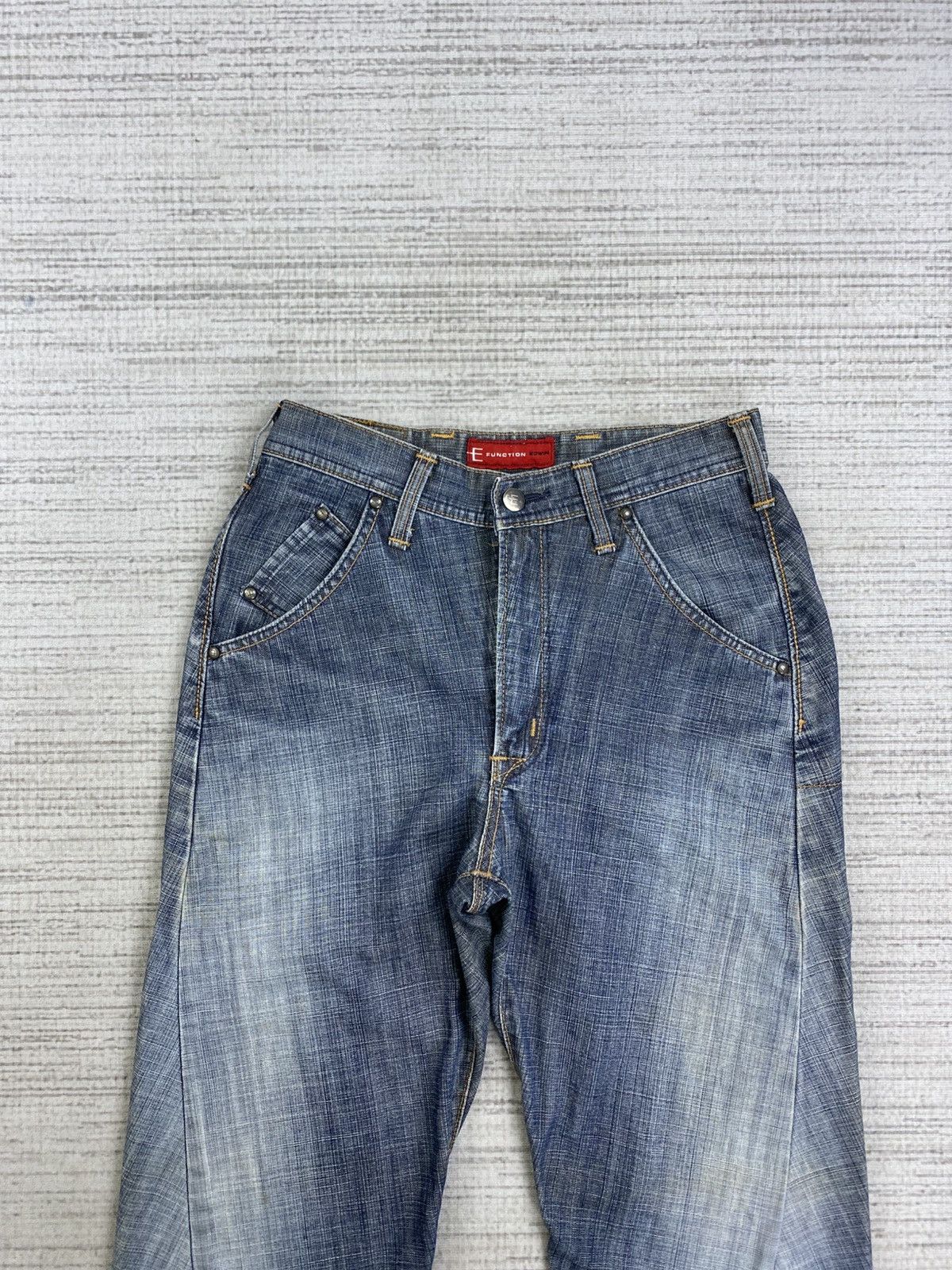 Edwin × Le Grande Bleu (L.G.B.) × Vintage Vintage Edwin E- Function Curve Distressed Denim Pants Size US 28 / EU 44 - 6 Thumbnail