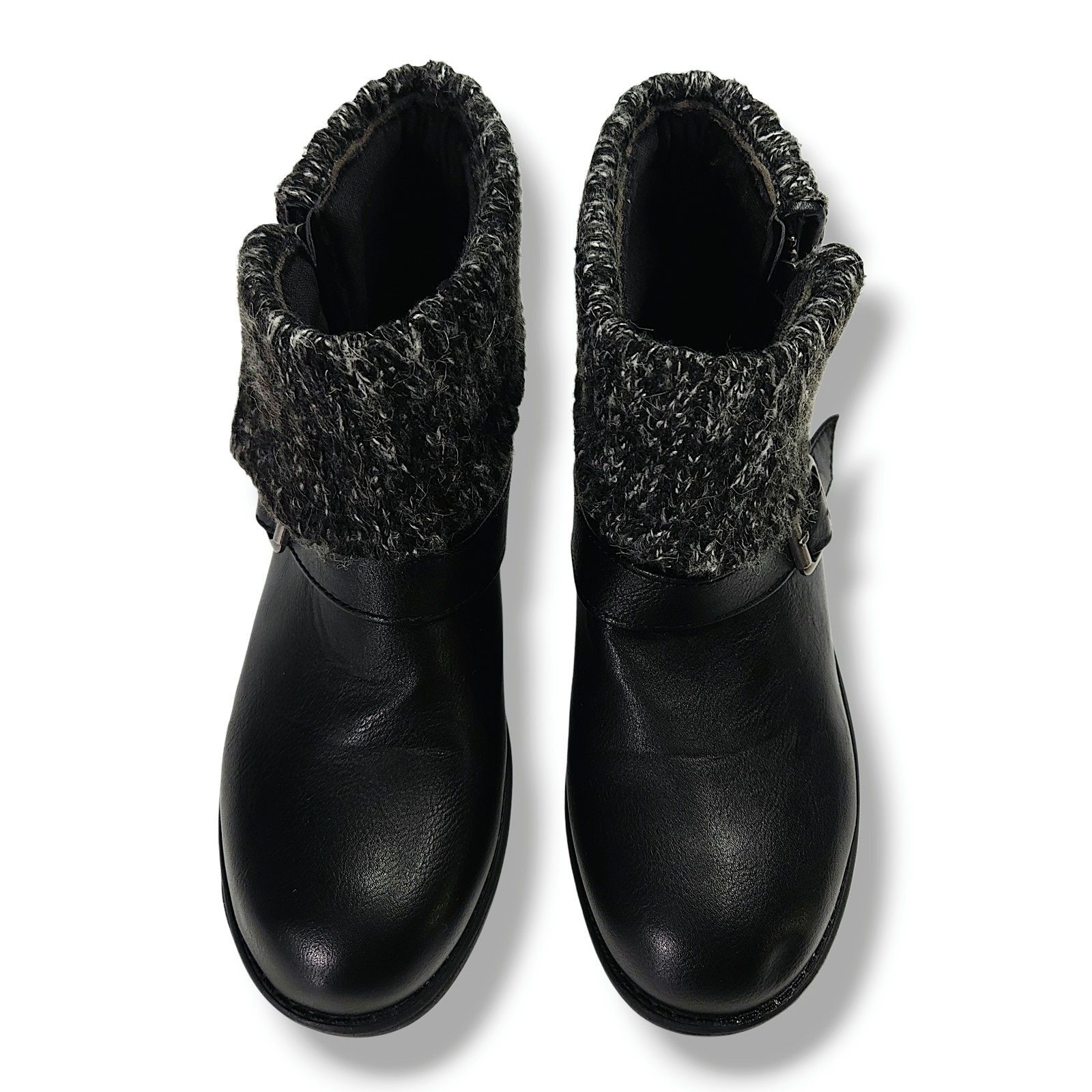 UNIONBAY Unionbay Engineer Ankle Boot Sweater Cuff Lug Sole Black 7.5 Size US 7.5 / IT 37.5 - 3 Thumbnail