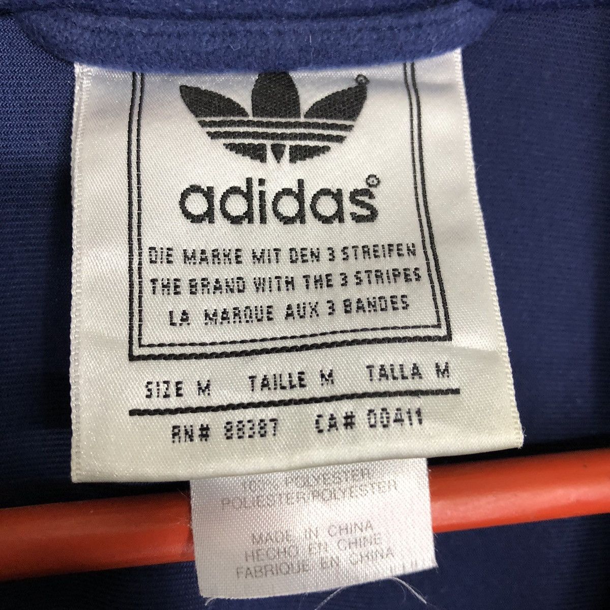 Adidas × Vintage Vintage 90s Adidas 3 Stripes Zip Up Jacket Size US M / EU 48-50 / 2 - 10 Thumbnail