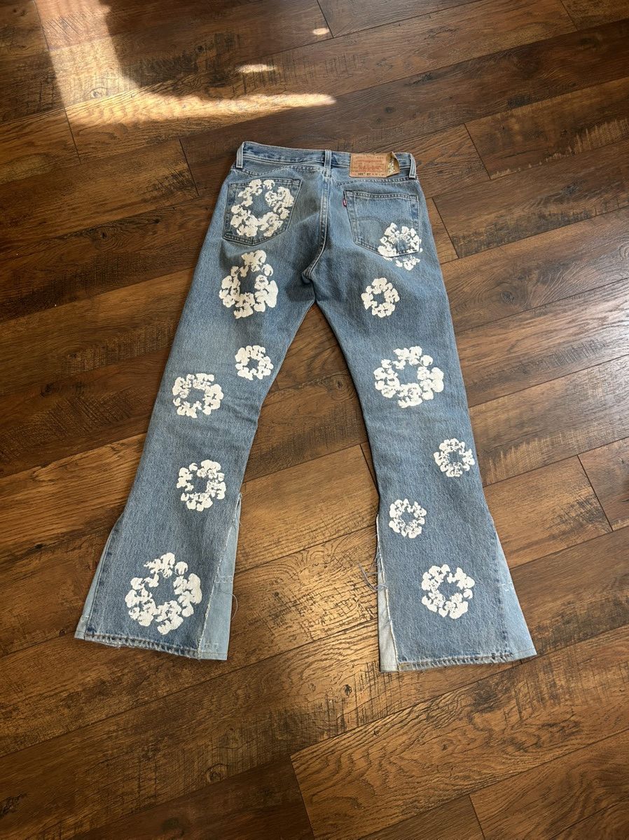 DENIM TEARS × Levi's Denim Tears 501 Levi’s Custom Flared Size US 30 / EU 46 - 1 Thumbnail