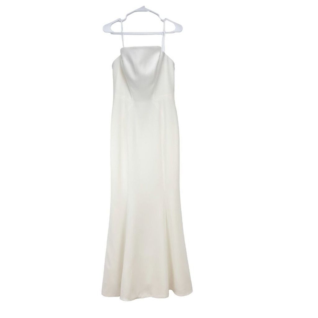 Jil Stuart JILL STUART Strapless Minimalist Bandeau Wedding Gown Dress Size S / US 4 / IT 40 - 6 Thumbnail