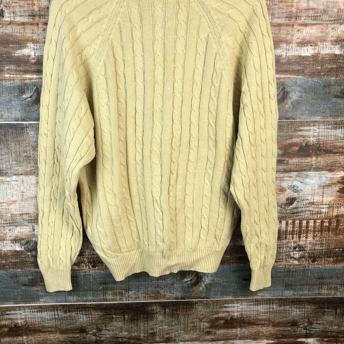 Vintage DLL Rama japan vintage Yellow Cardigan Knitwear #C046 Size US L / EU 52-54 / 3 - 14 Thumbnail