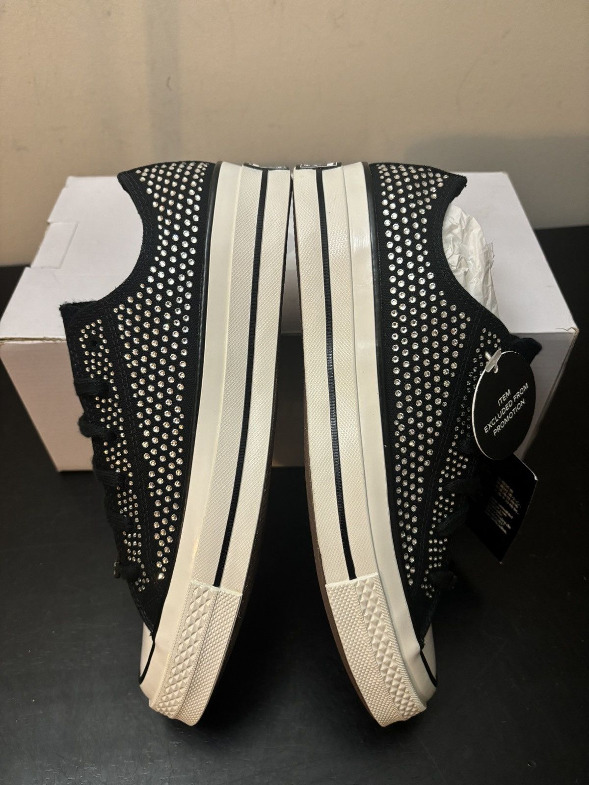 Converse Converse Swaroski Chuck 70 Low Black White Size US 7.5 / EU 40-41 - 4 Thumbnail