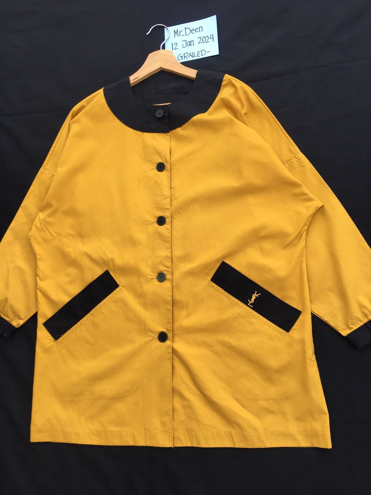 Yves Saint Laurent Rare Vintage YSL Yves Saint Laurent Long Jacket/Outerwear Size L / US 10 / IT 46 - 6 Thumbnail