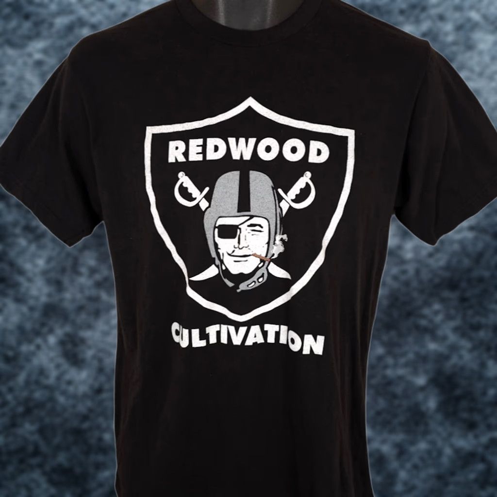 Tultex Tultex Redwood Cultivation T Shirt Mens Medium Black Cannabis Crew Neck Short Sleeve Cotton Blend Shirt Mens Black Cannabis Tree Pot Mugshot? Size US M / EU 48-50 / 2 - 1 Thumbnail