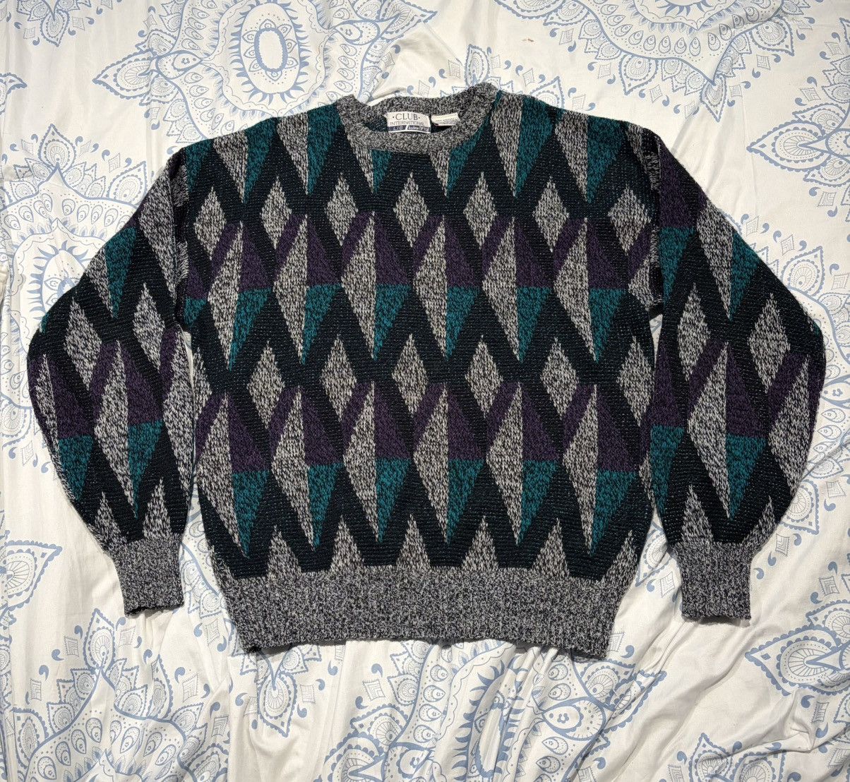 Vintage Vintage Knit Sweater Large Size US L / EU 52-54 / 3 - 1 Thumbnail