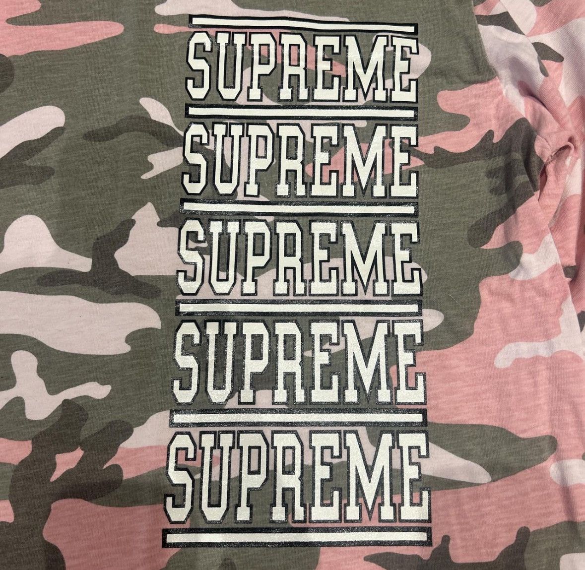 Supreme Supreme Camo Long Sleeve Tshirt Size L Size US L / EU 52-54 / 3 - 2 Thumbnail