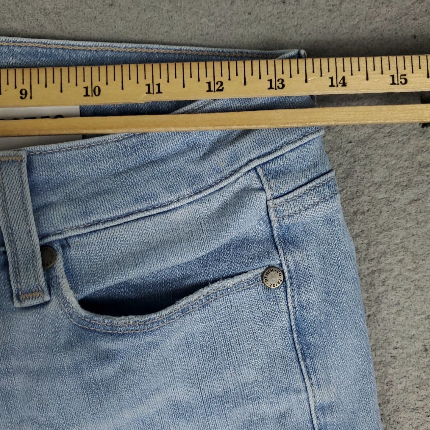 Paige Paige Jeans Womens 27x28 Blue Verdugo Ankle Skinny Leg Stretch Pants Size 27" / US 4 / IT 40 - 3 Thumbnail