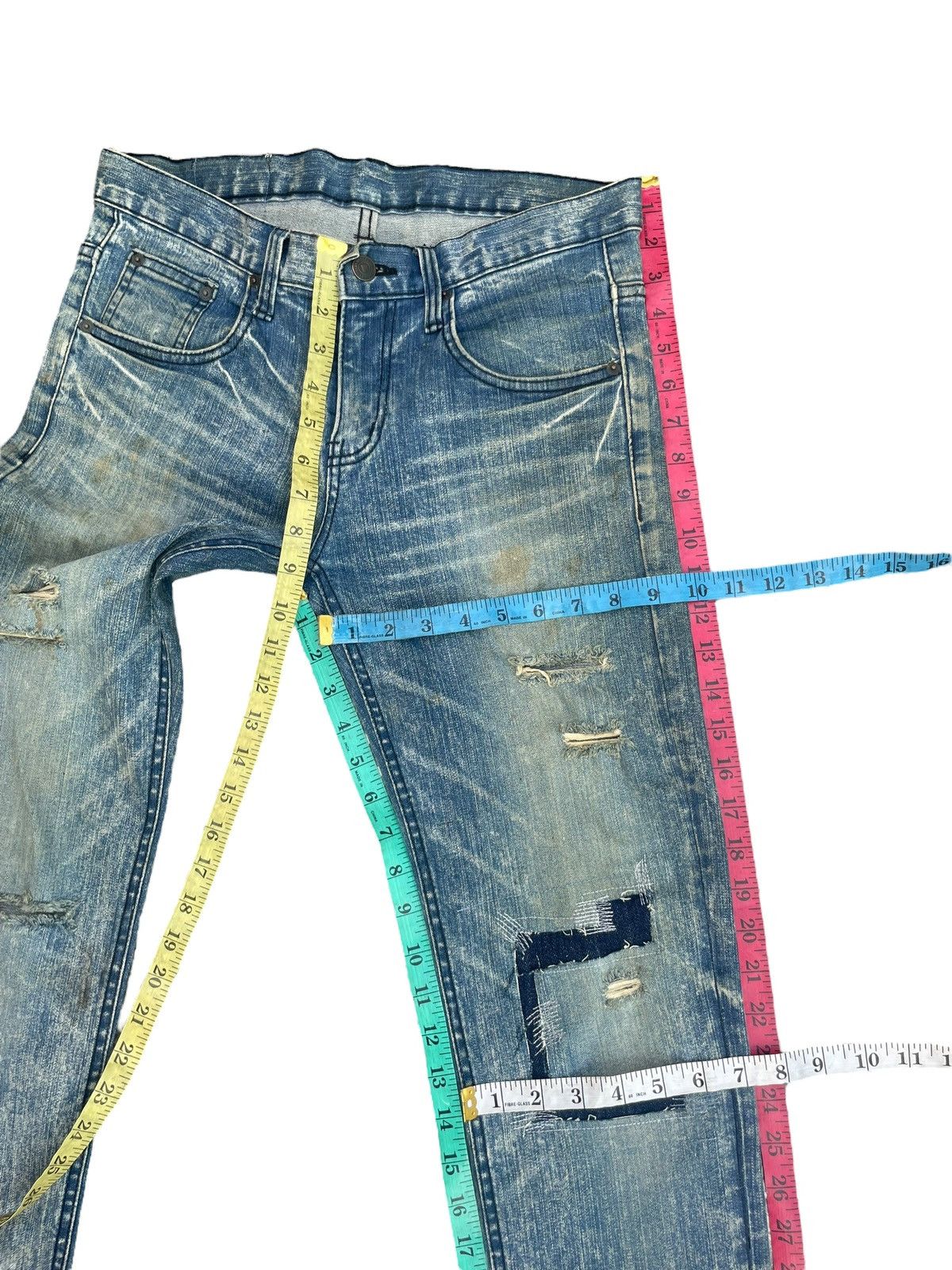 Designer × Hells Bells Hells Bells Distresed Denim Size US 32 / EU 48 - 14 Thumbnail
